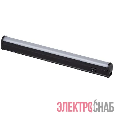 Светильник светодиодный LLED-01-04W-4000-B 4Вт 4000К L314мм с выключателем (в линию до 100Вт) черн. Эра Б0065563