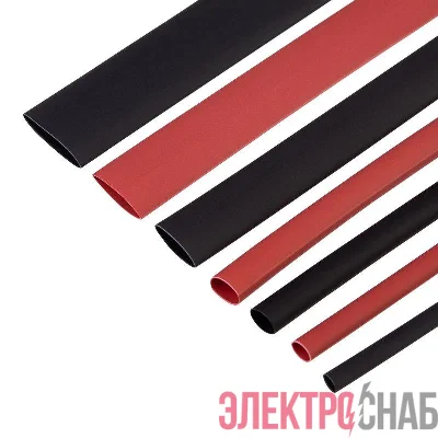 Набор трубок термоусадочных тонкостен. №6 (МАКСИМУМ) разноцвет. Rexant 29-0106