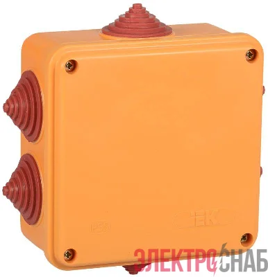Коробка распаячная огнестойкая ПС 100х100х50 4P 6кв.мм IP55 6 вводов IEK UKF30-100-100-050-4-6-09