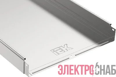 Лоток листовой неперфорированный 500х80 L3000 сталь 1.2мм IEK CLN10-080-500-3