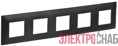 Рамка 5-м SKANDY SK-F05Bl черн. IEK SK-M52-K02