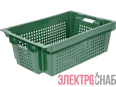 Ящик 600х400х200 усиленный  зелёный 102-У 102-У