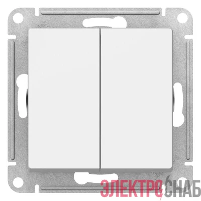 Переключатель перекрестный 2-кл. AtlasDesign 2хсх.7 10АХ механизм бел. SE ATN000173