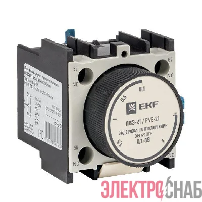 Приставка ПВЭ 21 0.1-3сек NO+NC EKF ctr-st-21