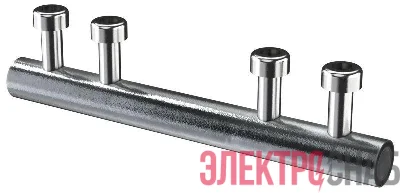 Зажим соединительный прямой пруток-пруток 8-10мм оцинк. сталь IEK ZCC86-11-1-18