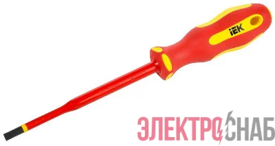 Отвертка диэлектрическая SLIM SL5.5х125 Т2 ARMA2L 5 IEK A2L5-SC31-T2-SL-55-125