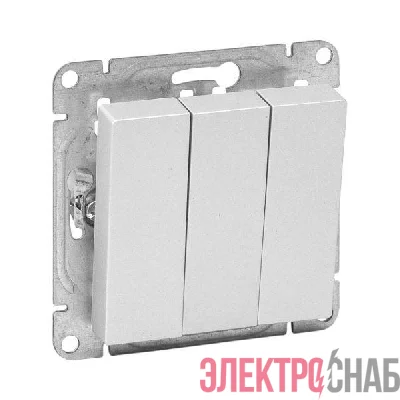 Выключатель 3-кл. СП Эпика механизм алюм. EKF UP1-SWA-31