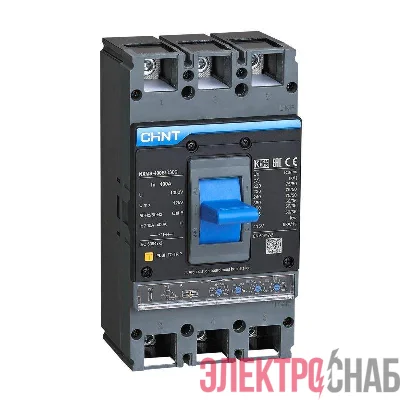 Выключатель автоматический 3п 400А 70кА NXMS-400H с электрон. расцеп. (R) CHINT 845726
