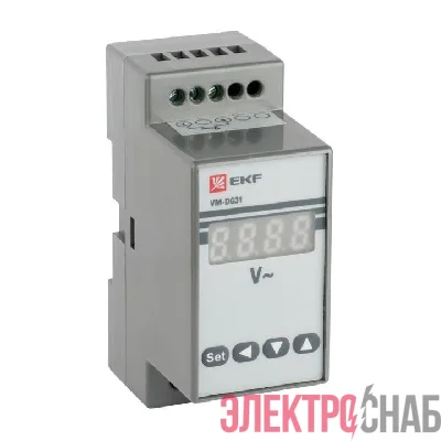 Вольтметр цифровой VD-G31 на DIN-рейку однофазный EKF vd-g31