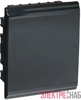 Корпус модульный встраиваемый ЩРВ-П-24 PRIME IP41 пластик. черн. IEK MKP13-V-01-24-41-K02