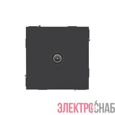 Розетка телевизионная оконечная TV KANT черн. уголь DKC 7012523