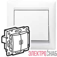 Механизм выключателя 2-кл. СП Valena с подсветкой бел. (DIY-упак.) Leg 694290