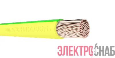 Провод ПуГПнг(А)-HF 1х4 450/750В Ж/З (бухта) (м) Технокабель 00-00149593