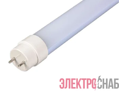 Лампа светодиодная PLED T8-600GL 10Вт линейная 6500К холод. бел. G13 800лм 220-240В JazzWay 1025326