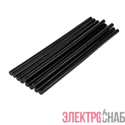 Стержень клеевой d7мм L200мм черн. (уп.10шт) Rexant 09-1104