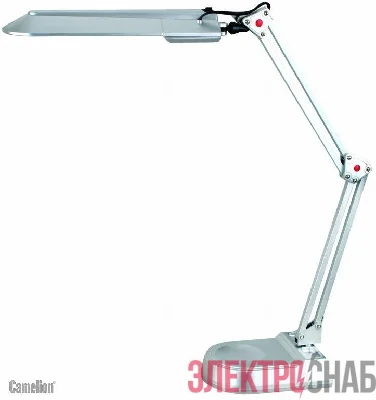 Светильник KD-017A настол. база + струбцина 230В 11Вт КЛЛ 2G7 серебр. Camelion 3278
