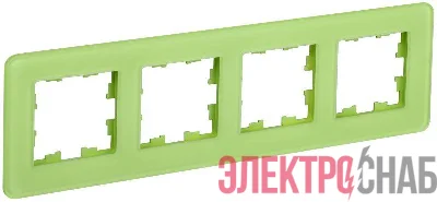 Рамка 4-м BRITE РУ-4-2-Бр стекло эко грин RE IEK BR-M42-G-41-K06