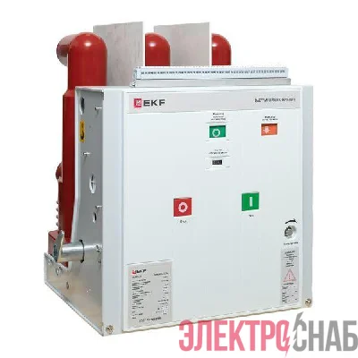 Выключатель вакуумный BB/EKF-10-1250-20-150 стац. исполнения с правой и левой блокировкой с 2 ток. катушками откл. 5А с 2 изоляционными перегородками опер. ток 220В AC/DC EKF ppt22t2plb15s1220