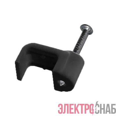 Крепеж кабеля плоский 10х5мм черн. (уп.50шт) Rexant 07-4211-1