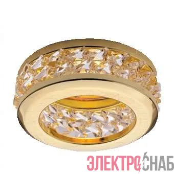 Светильник Sorento 51 1 04 штампов. с огран. стеклом MR16 зол. ИТАЛМАК IT8508