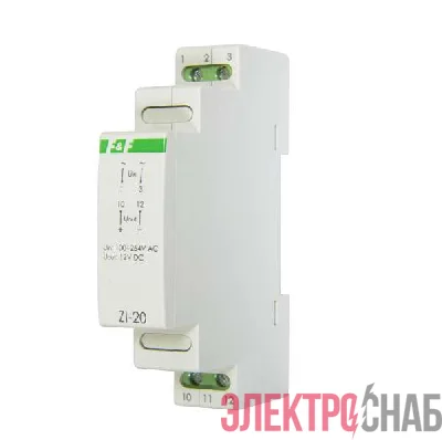 Блок питания ZI-20 (P= 12Вт Uвых. 12В DC 1мод 100-264В AC 1А IP 20) F&F EA11.001.027
