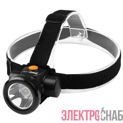 Фонарь аккумуляторный налобный AccuH8-L3W 3Вт IP20 2 режима: яркий 4ч/экономичн. 15ч аккум. 2А.ч регулир. угол наклона JazzWay 5024571
