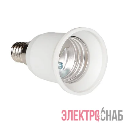 Переходник E14-E27 бел. EKF AD-E14-E27-w