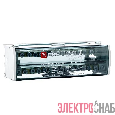Шина нулевая в корпусе 2х15 EKF sn0-2x15