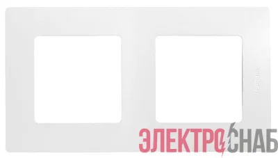 Рамка 2-м Etika бел. Leg 672502