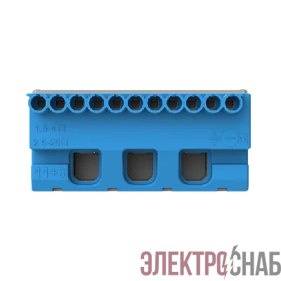 Клеммник самозажимной N11х4+3х25мм ZK113B 1 4.61 23.05 ABB 1SPE007715F9704