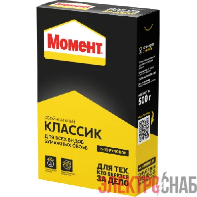 Клей обойный Классик 500г Момент Б0057027