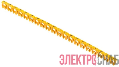 Маркер открытого типа KE 4-6кв.мм символ "R" (уп.200шт) IEK UMK-KE3-R