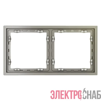 Рамка 2-м S70 пластик. шелк Voltum VLS100204