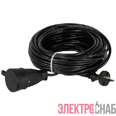 Удлинитель-шнур 1х0м без заземл. ПВС 2х0.75 GREEN LINE BUH-6-20m Эра Б0065138