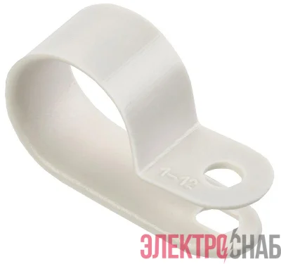 Скоба крепежная 16мм нейлон. бел. (уп.50шт) IEK USK11-16-050-K01