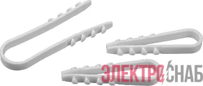 Дюбель-хомут для круглого кабеля 71 852 NCU-19-25-65-50/WH бел. (уп.50шт) Navigator 71852