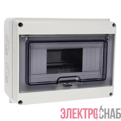 Бокс модульный накладной PDB/W 4008 GR (ЩРН-ПГ- 8) IP65 пластик. Pro JazzWay 5072060
