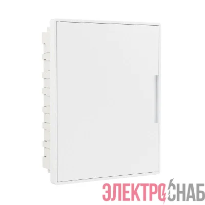 Щиток встраиваемый 24мод. с бел. дверцей с 4 шинами PEN (2шт на 8 отверст. и 2шт на 6 отверст.) бел. DKC F24B1WW