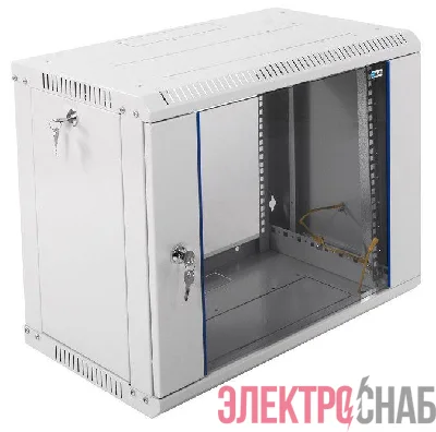 Шкаф коммутационный ШРН-Э-9.350 9U 600х350мм передн. двери стекл несъемн.бок.пан. сер. ЦМО 892819