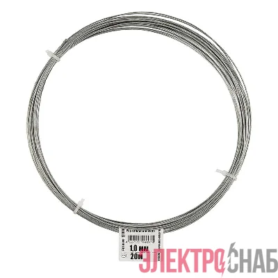 Трос для растяжки 1.0мм DIN 3055 стальной (уп.20м) Tech-Krep/Zitar 127840