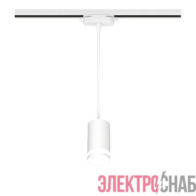 Светильник трековый подвес ARTLINE 55х55х100мм GU10 230В алюм./пластик. 2.6кв.м бел. Ritter 59929 0
