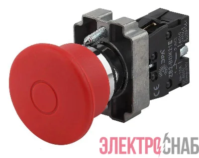 Кнопка LAY5-BT42 "Грибок" аварийная с фиксацией BBG80-BT-K04E ЭРА Б0045645