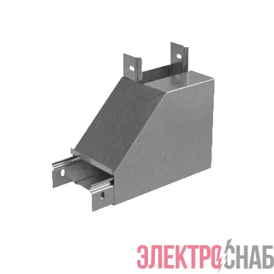 Угол для лотка вертикальный внутренний левый с разворотом трассы на 90град. 50х50 сталь 1мм "ПЛЮС" NLPDplus90-50-50-L КМ PL3839