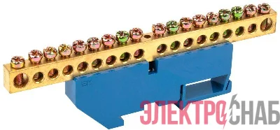 Шина нулевая на DIN-изол. ШНИ-8х12-18-Д-С IEK YNN10-812-18D-K07