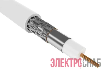 Кабель коаксиальный RG59 CCS 75Ом FPE PVC бел. (300м) GENERICA ITK CC1-R5F1-111-300-G