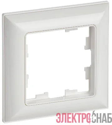 Рамка 1-м BRITE РУ-1-Бр бел./бел. IEK BR-M12-12-K01