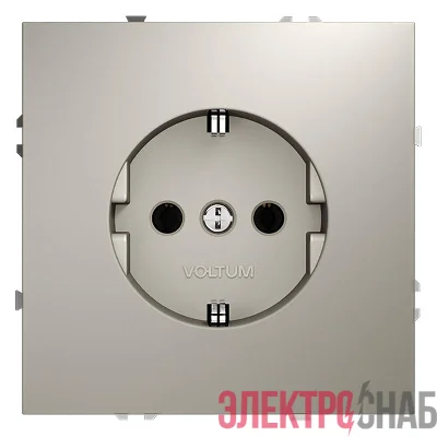 Розетка 1-м СП S70 16А с заземл. механизм кашемир Voltum VLS040103