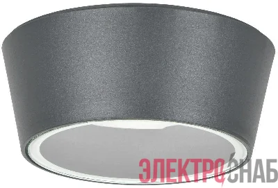 Светильник 5104 GX53 IP65 уличный потолочный сер. IEK LT-UPU0-5104-GX53-1-K03