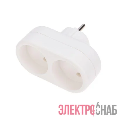 Разветвитель 2-м без заземл. 10А бел. Rexant 11-1074