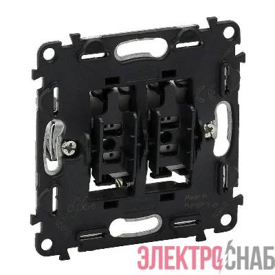 Механизм переключателя 2-кл. Valena In'matic 10А 250В безвинтовые зажимы Leg 752028
